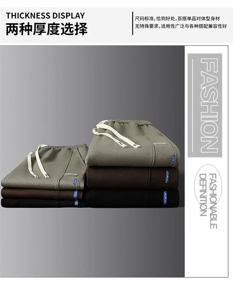 Big Size 10XL Men Pants Fleece Lined Jogger Trouser Male Plus Large 9XL 8XL Winter Autumn Bootcut Cuffed Elastic Sweatpant Loose