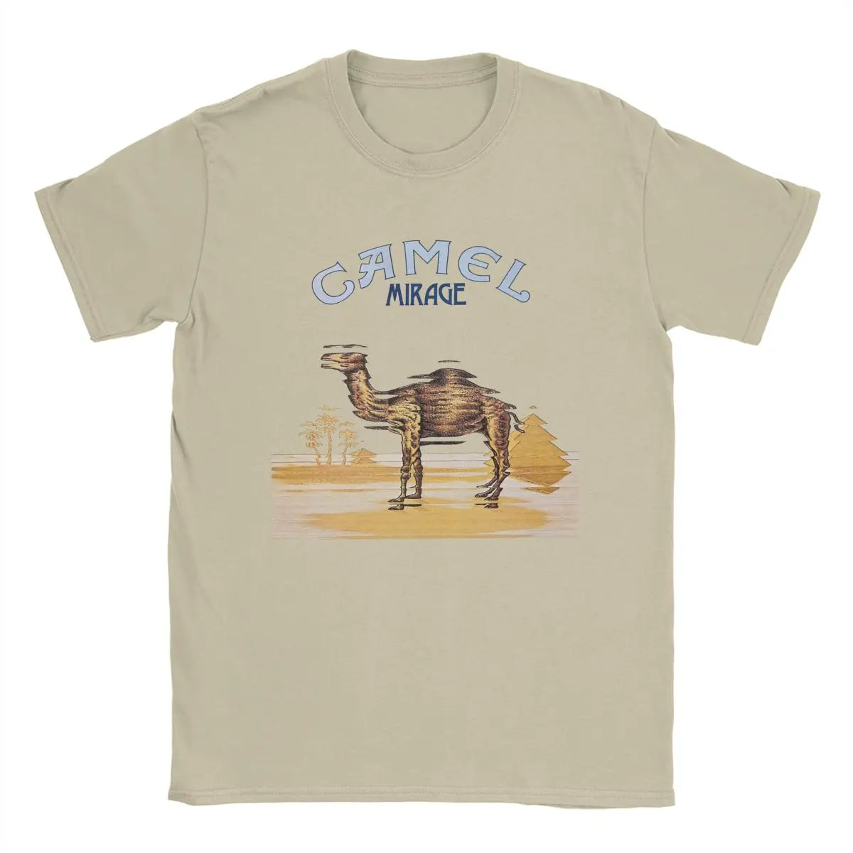 Camels Band T Shirts for Men Cotton Funny T-Shirts O Neck Tees Short Sleeve Clothing Plus Size