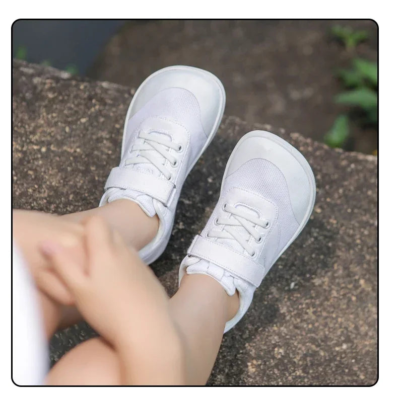 Kids Wide Barefoot Shoes Boys Girls Minimalist Sneakers Toddler Lightweight Non Slip Narutal Children Walking Shoes Skate Flat