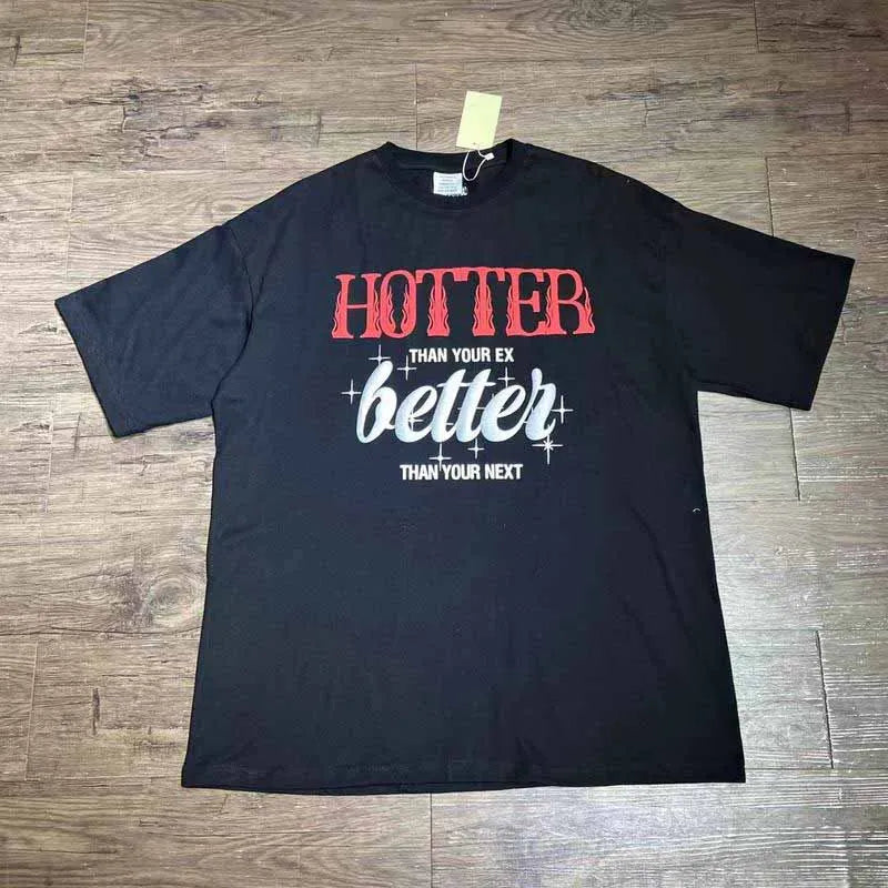 Summer Style Luxury VT Colorful Logo Printed Women Men T shirts tees Oversized Men Casual Cotton T shirt