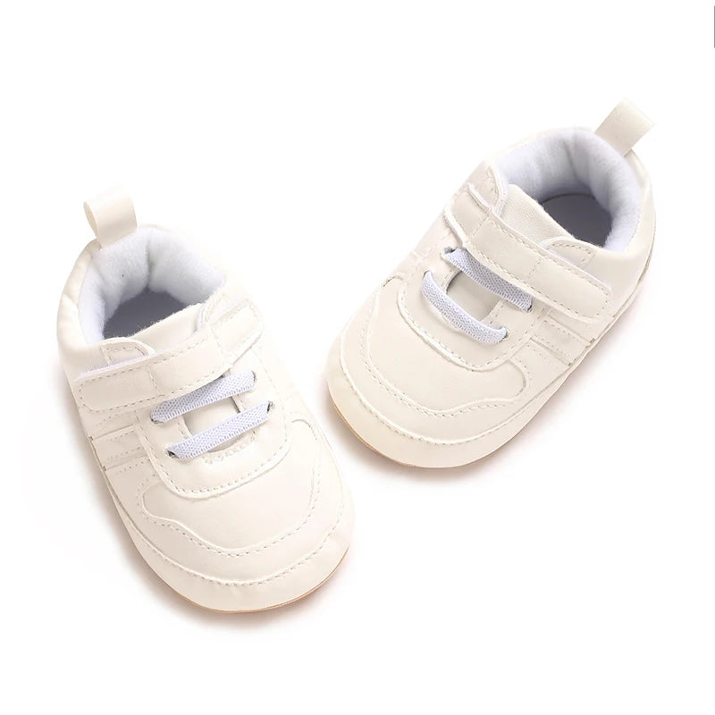 Baby Shoes 0-1 Year Old Baby Shoes Soft Cloth Sole Anti Slip Learning Shoes For Toddlers White Shoes For Sports Shoes