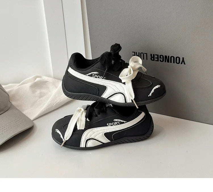 Children's Sports Shoes 2025 Autumn Boys Girls Comfortable Non Slip Outdoor Casual Shoes Kids Fashion Low-top Flat Sneakers