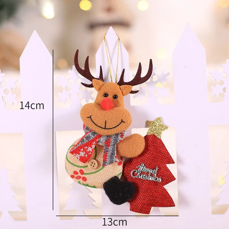 New Year 2025 Christmas Tree Decorations Cute Dolls