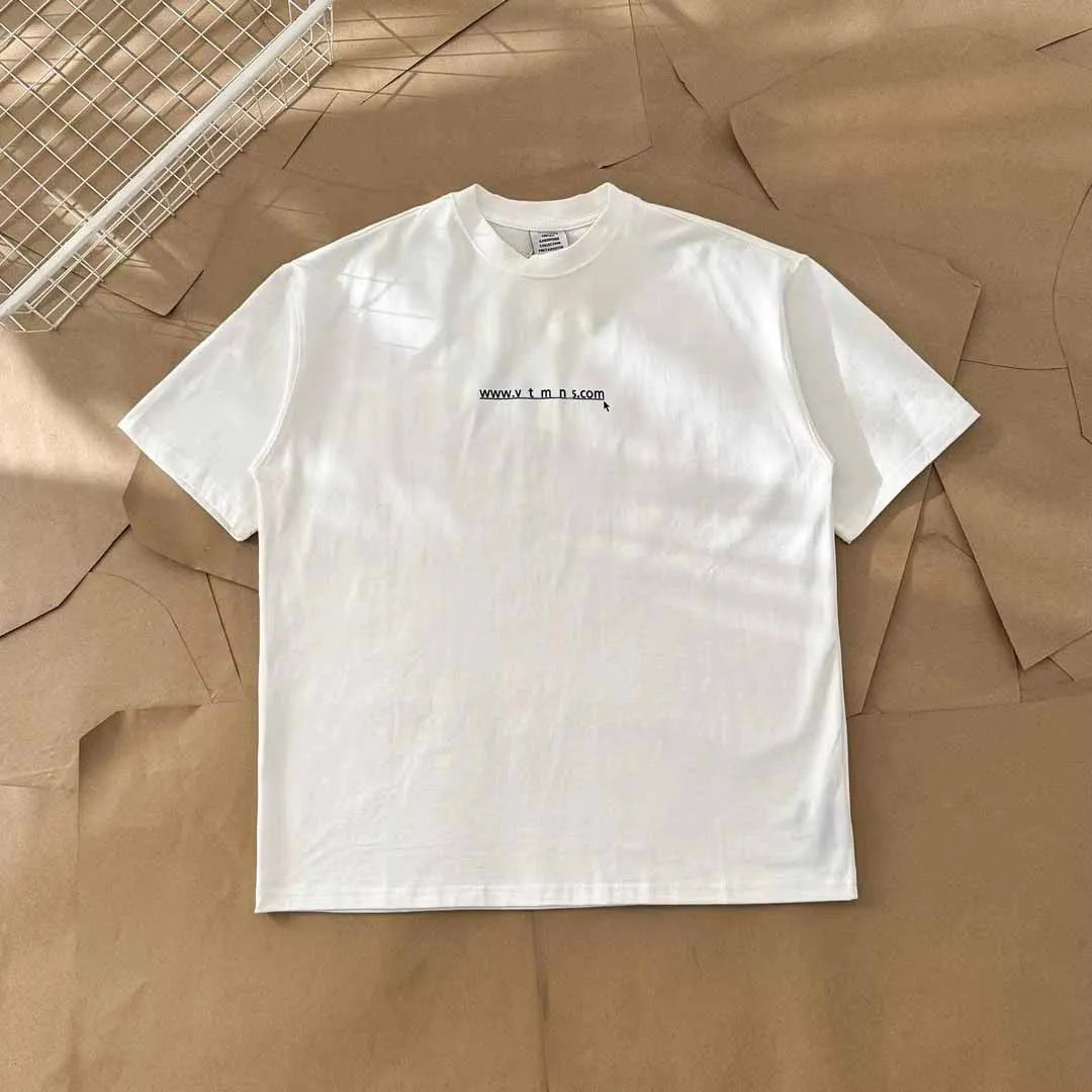 Top Grade LIMITED EDITIONS VT Logo Printed Women Men T shirts Tees Oversized Men Casual Cotton T shirt