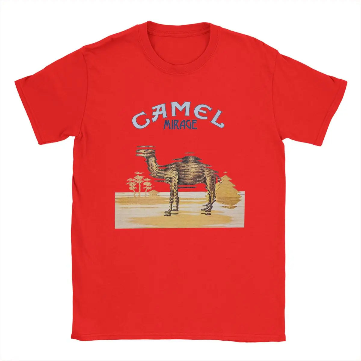 Camels Band T Shirts for Men Cotton Funny T-Shirts O Neck Tees Short Sleeve Clothing Plus Size