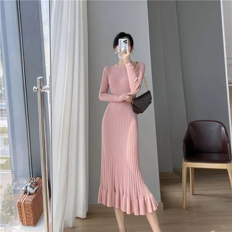 Dresses for Women Black Evening Clothes Knitted Sexy Daring Robe White Woman Dress Pink Maxi Long Crochet Retro Cotton Vintage