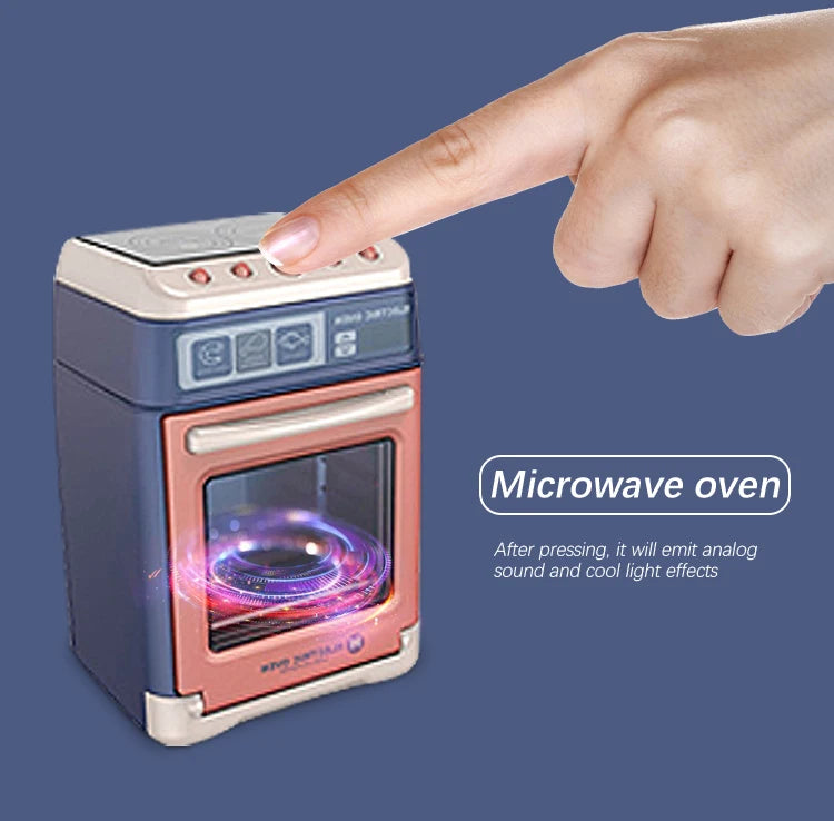 Kids Kitchen Toy Set Mini Simulation Household Appliances Toys for Children Pretend Play House Interactive Toys for Girls Boys