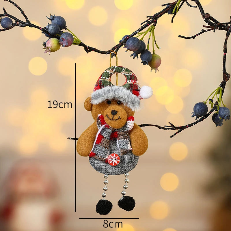 New Year 2025 Christmas Tree Decorations Cute Dolls