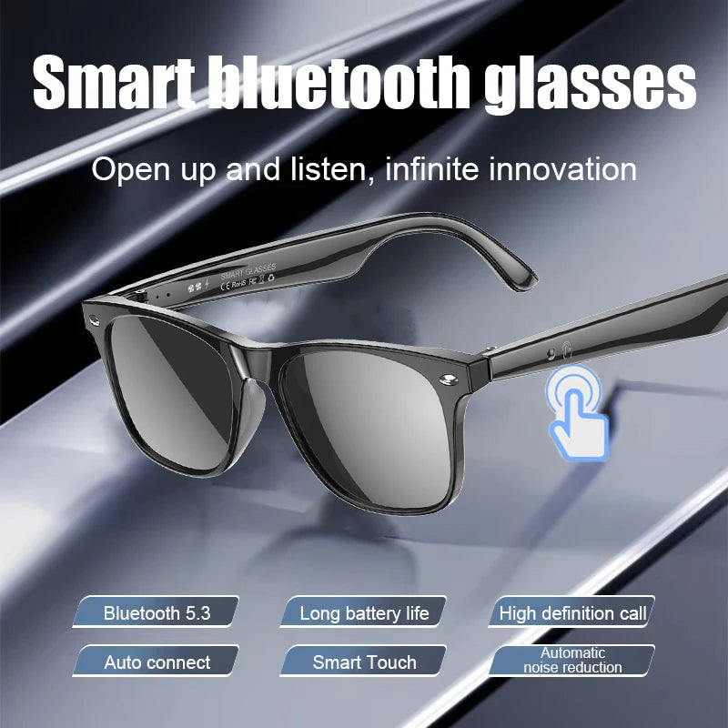 2025 New Smart Glasses Men Multiple Language Al Intelligent Translation Anti-blue Lens Wireless Call Voice Assistant Glasses Man
