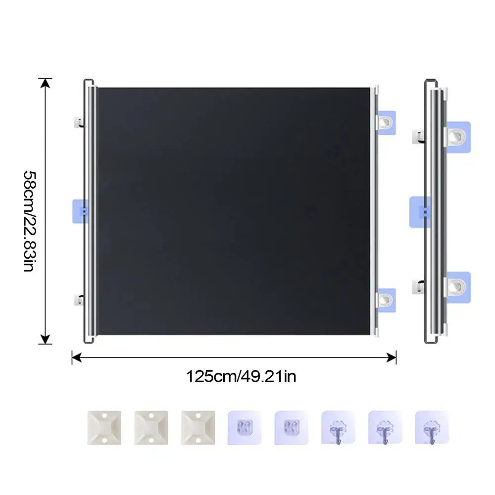 Dog Gate Indoor Retractable Mesh Baby Fence Pet Accessories For Porch Window Fireplace Doorway Yard Nursery Kitchen Balcony Pool