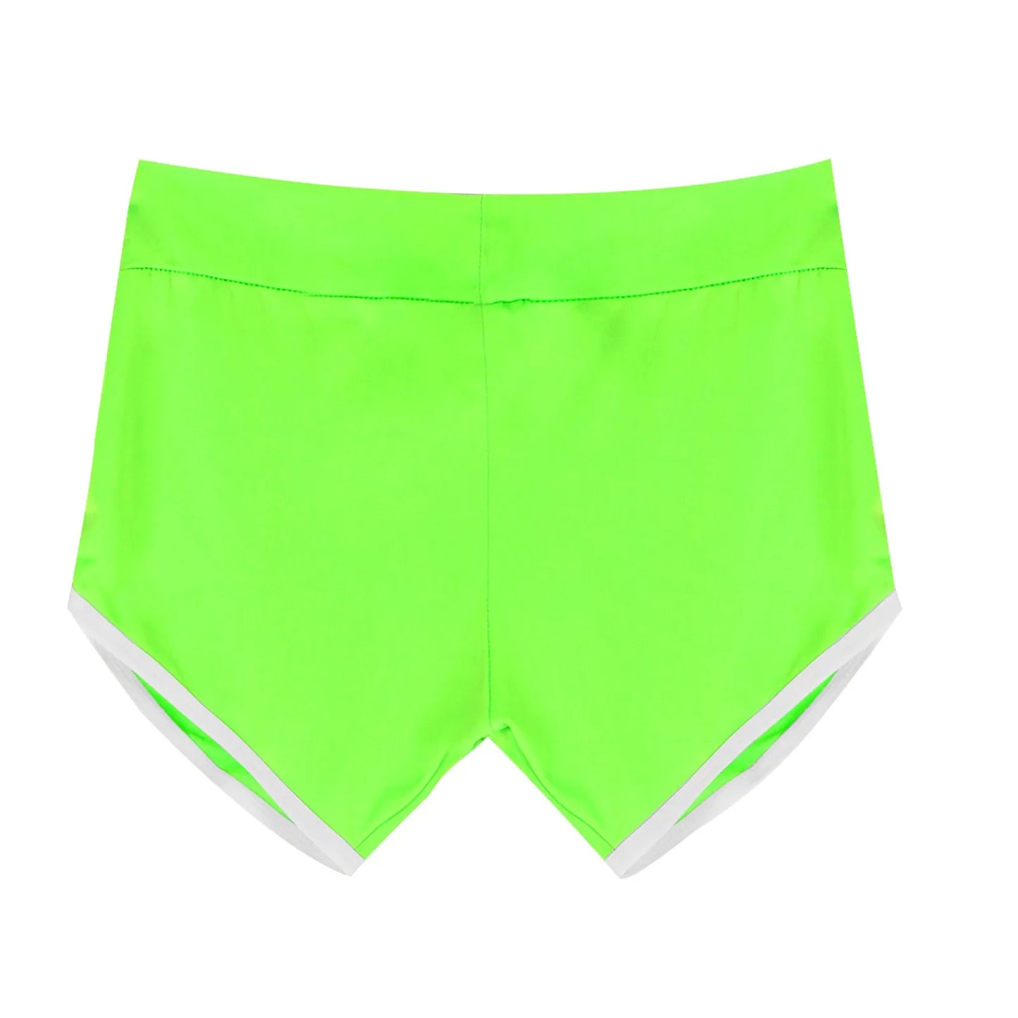 Women Mid Waist Shorts Girl Slim Fit High Stretchy Short Trousers Female Tight Shorts For Ladies Running Shorts Slim Fit Elastic