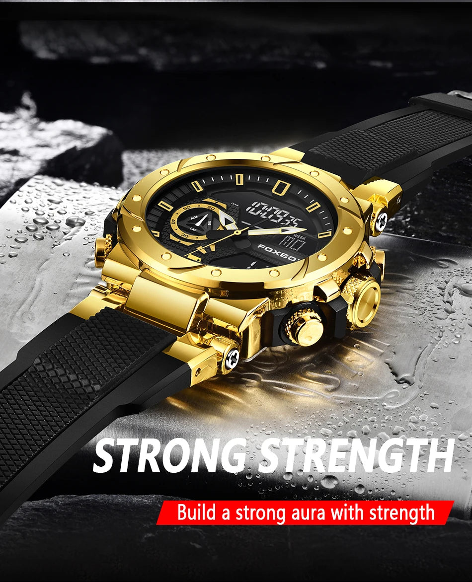 LIGE Top Brand Men Digital Watch Military Watches Fashion Sports Waterproof Dual Display Quartz Wristwatches Relogio Masculino