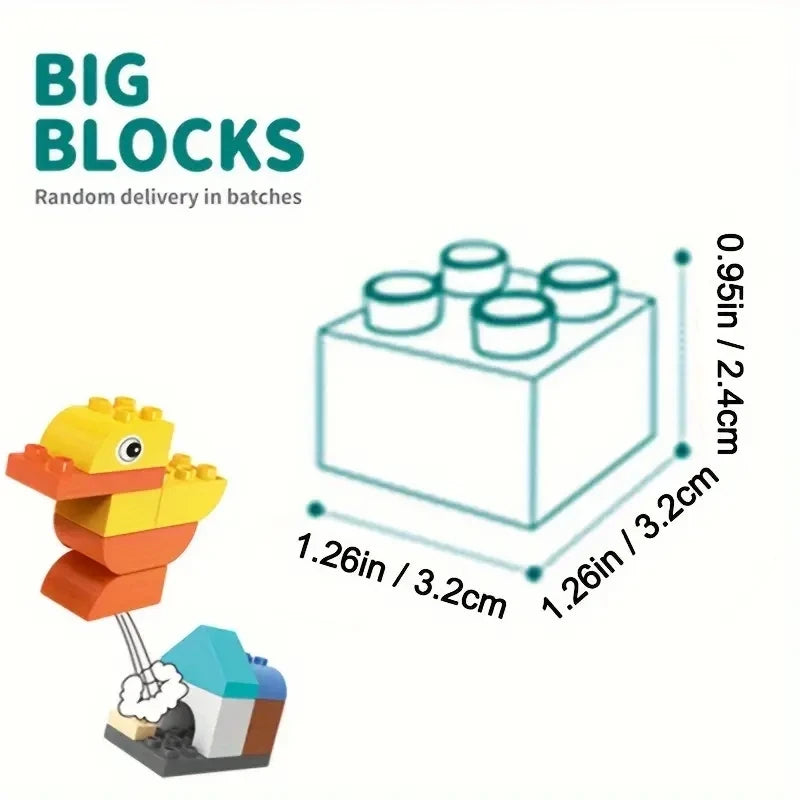 Kids DIY Building Blocks Set Toys Urban Classic Building Blocks Assembled Educational Toys for Boys Girls Christmas Gift 200Pcs
