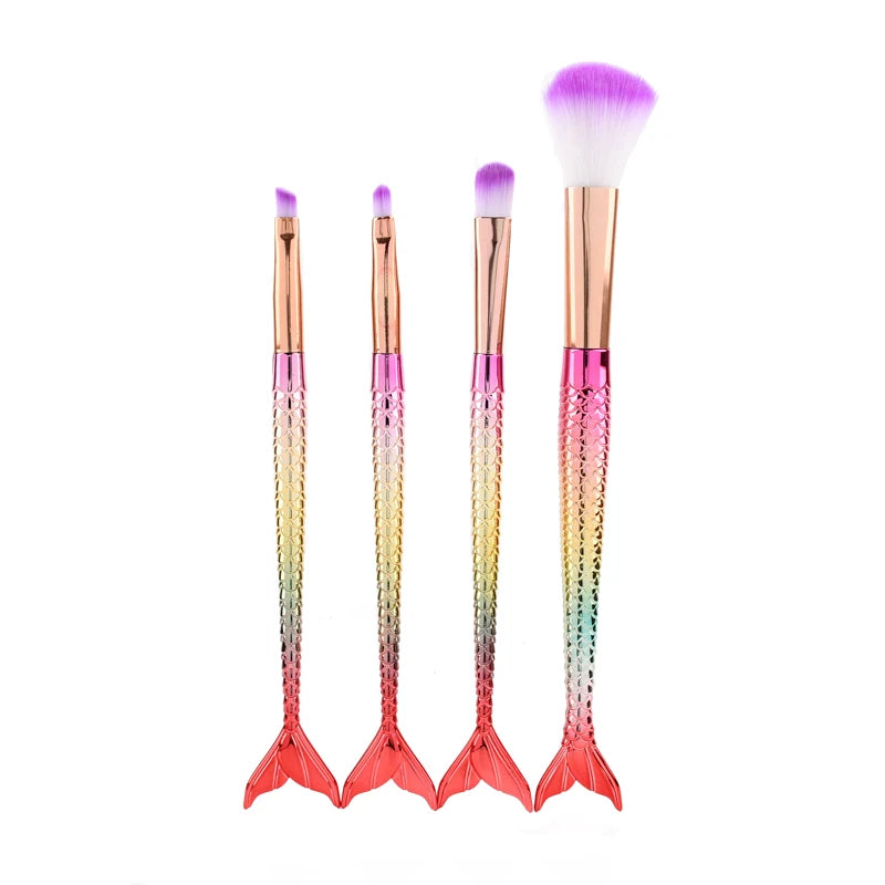 Four-piece Suit Mermaid Makeup Brush