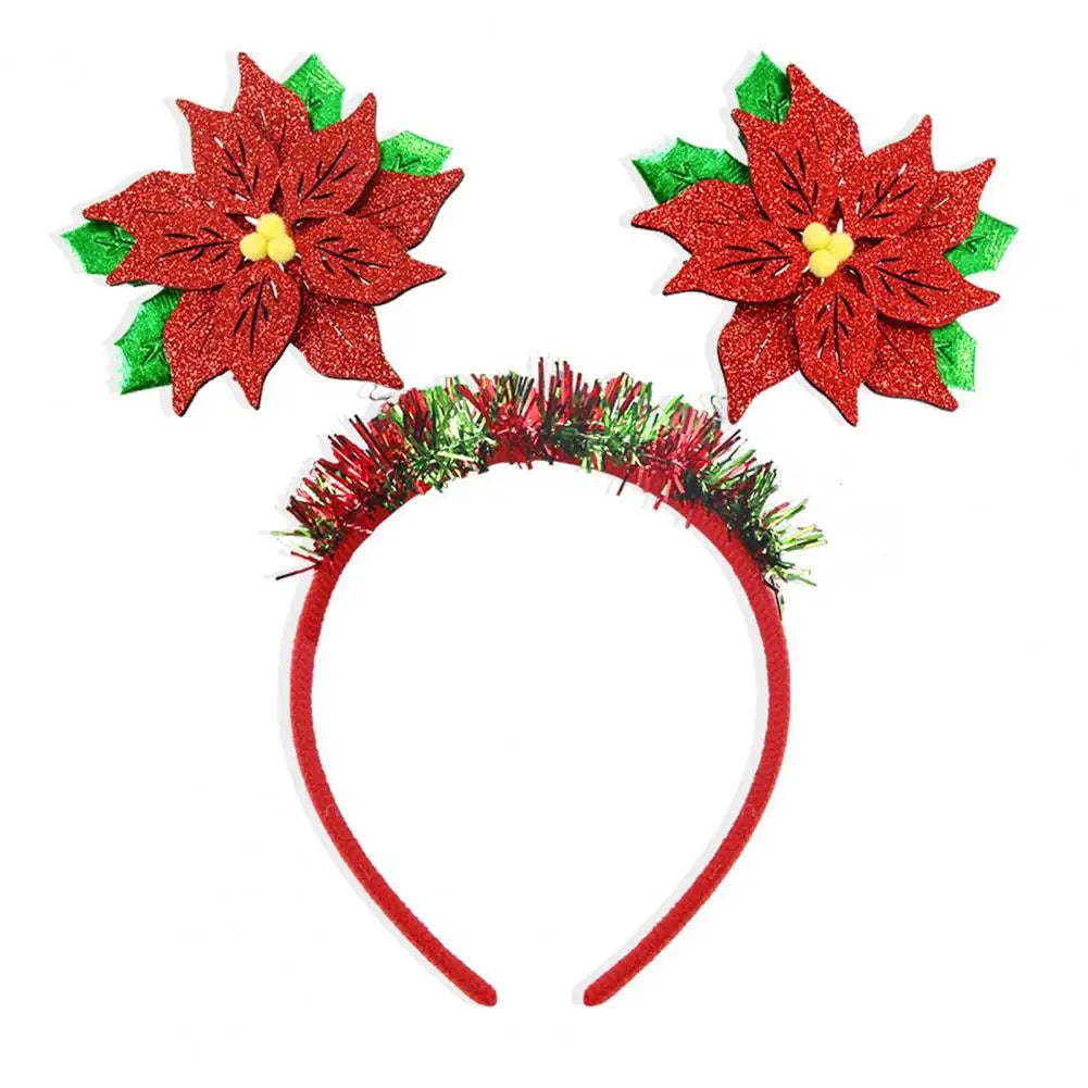 Christmas Headbands Snowman Reindeer Antler Headband Santa Hat Antlers Hair Hoop Plastic Festive Holiday Headbands