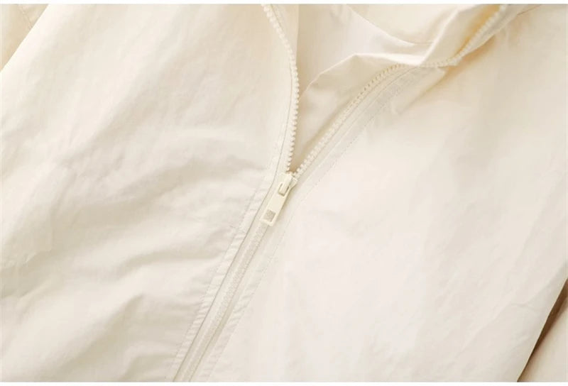 Women's Jackets New Spring Autumn Thin Cardigan Jacket Zipper Long Sleeve Simple Fashion Solid High-necked Casual Female Outwear