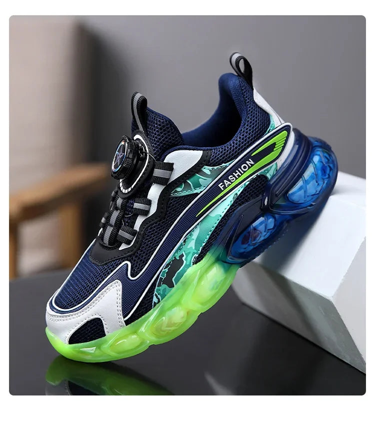 New Summer Children Sneakers Breathable 5-16Years Boys' Running Shoes New Swivel Buckle Kids Sport Shoes Outdoor Casual Trainers