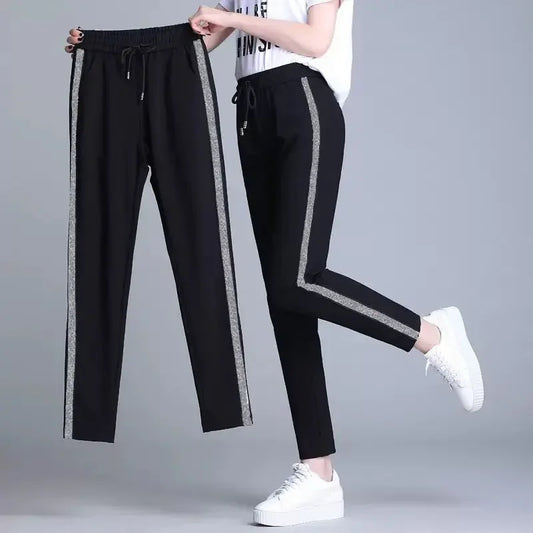 Women Pants 20-Foot Women's Fall Women's Clothing Casual Sports Pants Female Black Pants Loose Pantalones De Mujer