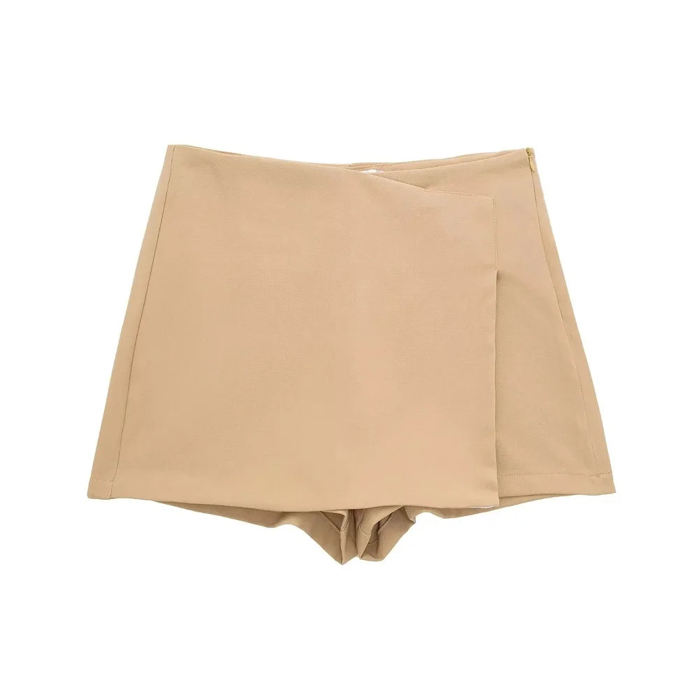 MUJER Woman Shorts Skirts Asymmetric High waist Shorts Skirts for Women Black Pink Mini Skirt Shorts Woman Fashion Women shorts