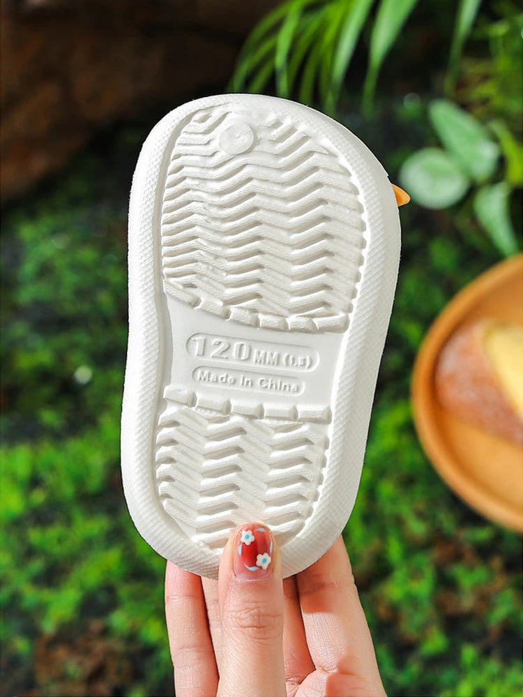 Summer Kids Sandals Children's Shoes Slippers Soft Anti-Skid Cartoon DIY Design Hole Baby Shoes Dinosaur Beach For Boys Girls
