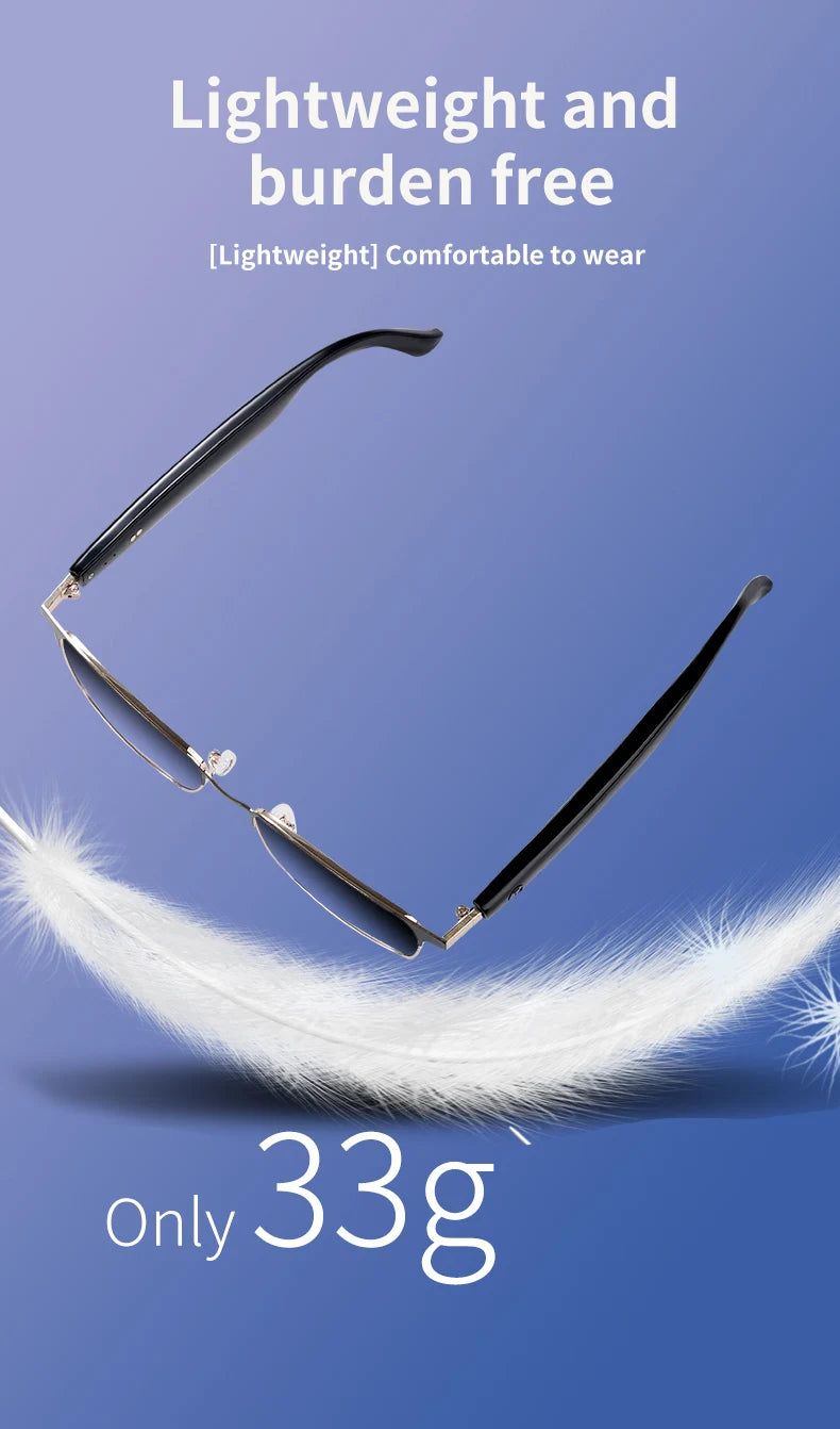 GS06 Upgrade Smart Glasses With Camera Video Recording AI Photo Recognition Bluetooth Call Translation Voice Assistant Glasses