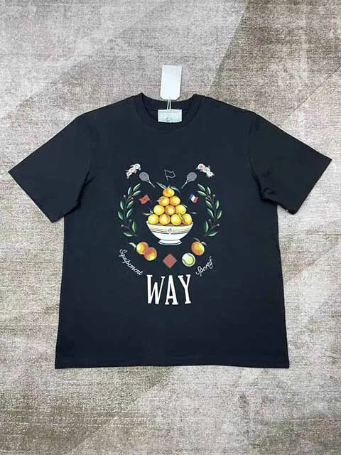 Top Version 1:1 Casinoblank Morocco Way Fruit Logo Printed Women Men T shirts Tops tees Oversized Men Cotton T shirt