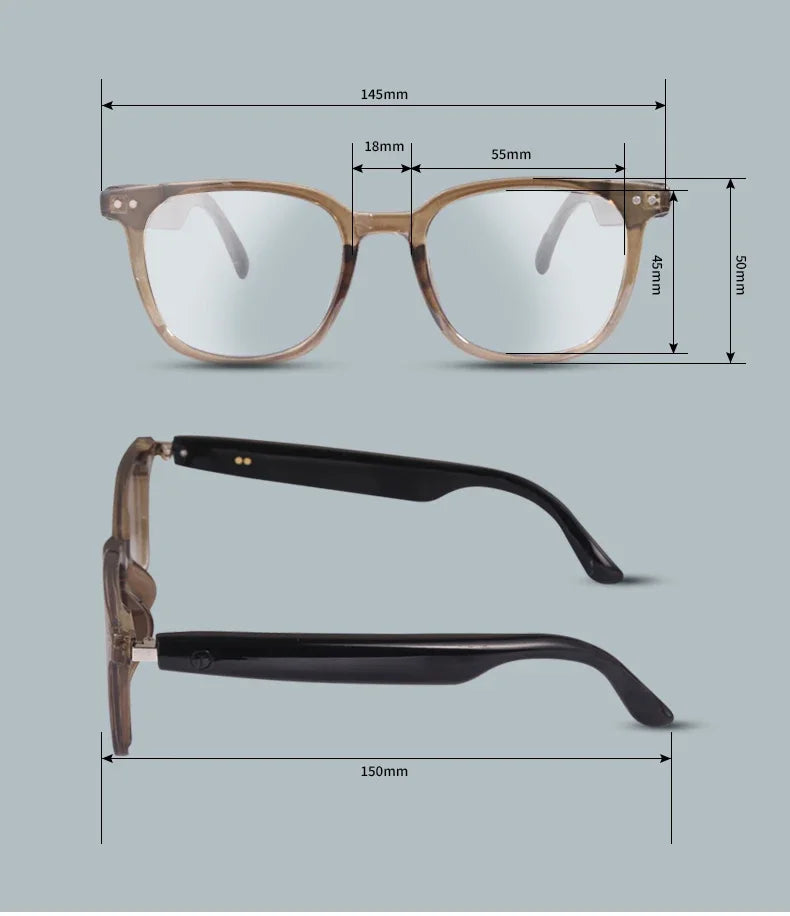 GS07 Upgrade Smart Glasses With Camera Video Recording AI Photo Recognition Bluetooth Call Translation sports spectacles