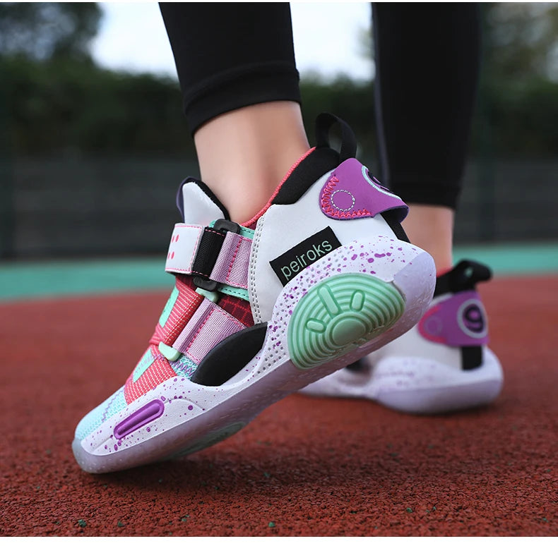 2025 New Children's Basketball Shoes For Boys Girls Non-slip Kids Sport Shoes Lightweight Outdoor Sneakers Trainers Footwear