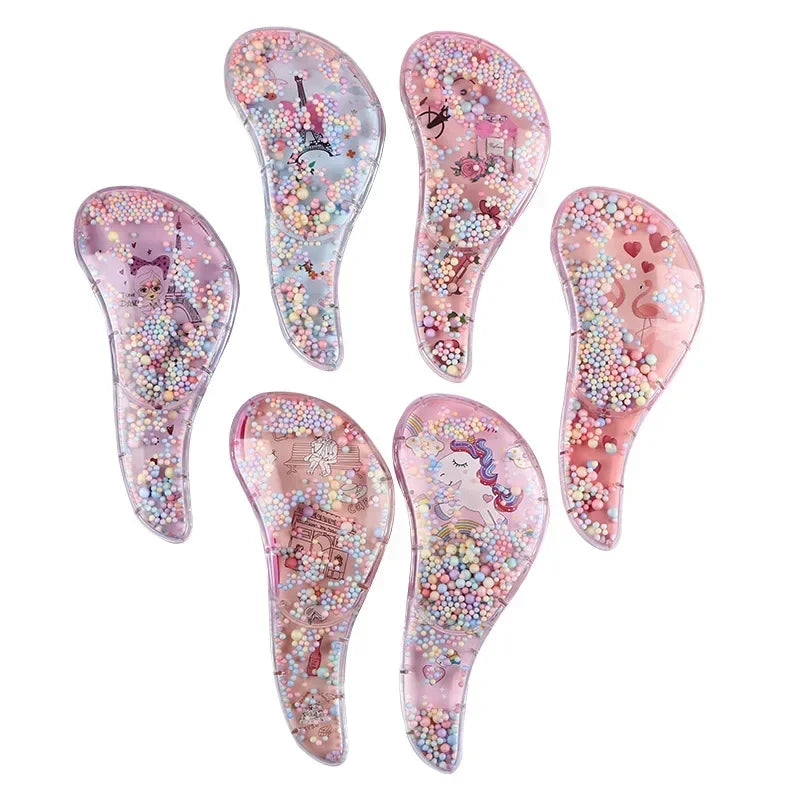 Cartoon Animal Baby Combs High Quality Anti-knot Hair Massager Kids Hair Brushes Hairdressing Comb for Children Adult Hair Care