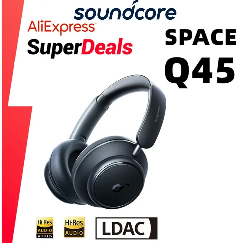 Anker Soundcore Space Q45 Wireless Bluetooth Headphones Triple Dynamic Active Noise Cancellation LDAC HiRes A3040