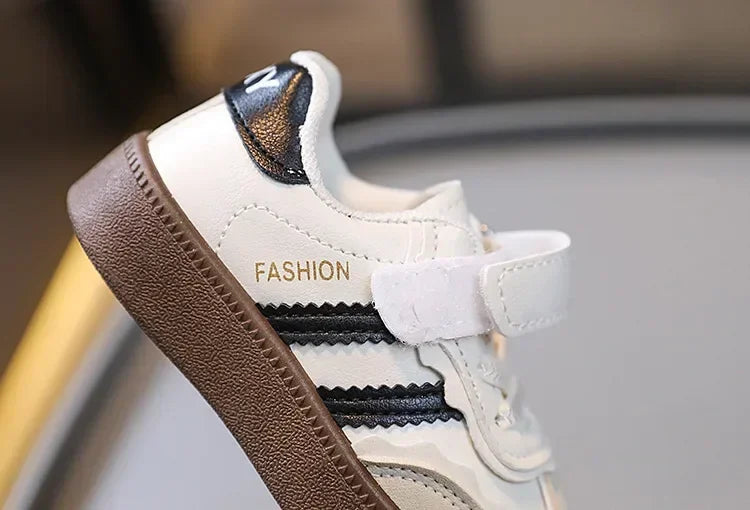 Kids Sneakers Lightweight Children's Shoes Spring Autumn Non-slip Sole Casual Shoes PU Leather Upper Boys Girl Sneakers 3 Color