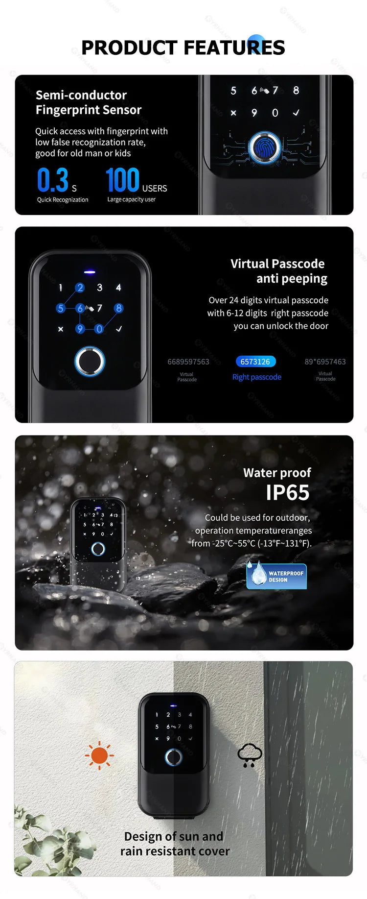 TTlock Smartkey Lock Box Home Key Wireless Smartlock Box Electronic Key Box App Digital Code Bluetooth Key Safe Padlock for Host