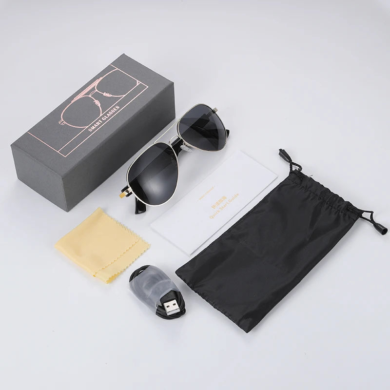 Smart Sunglasses Bluetooth glasses,Wireless HD UV Protective Lens Eyewear Waterproof Speaker,listen to songs, talk sunglasses