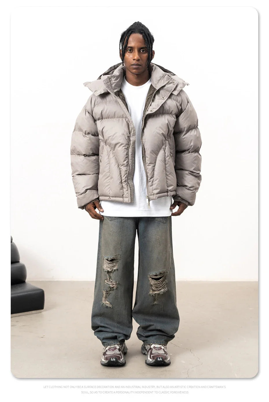 Winter Men Jackets Thicken Warm Parkas Coats Streetwear Harajuku Hip Hop Oversized Jackets Casual Loose Padded Jackets Outwear