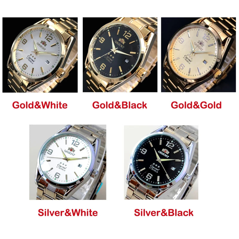 Orient Double Lion Watches High Quality Clock Brand New Top Men's Watch Multi-Function All-Steel Automatic Mechanical Tourbillon