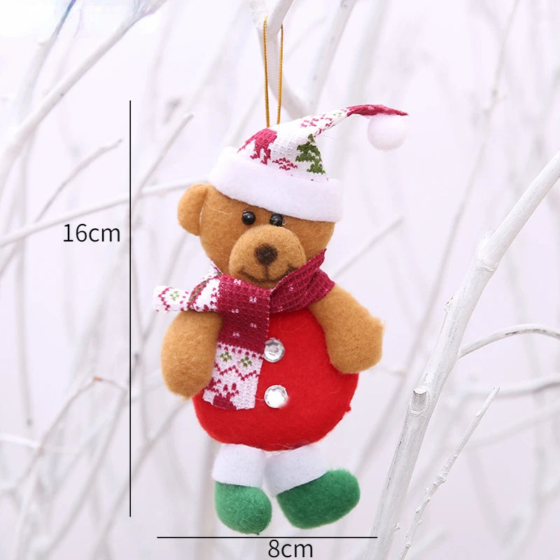 New Year 2025 Christmas Tree Decorations Cute Dolls