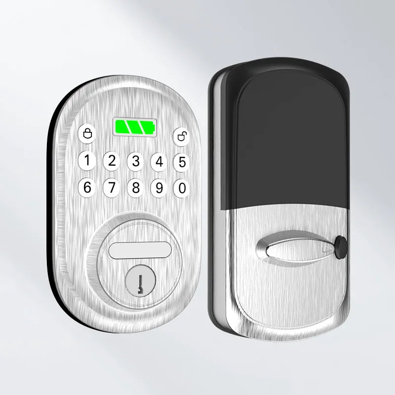 Smart electronic lock household anti-theft door password entrance door battery electronic button smart door lock