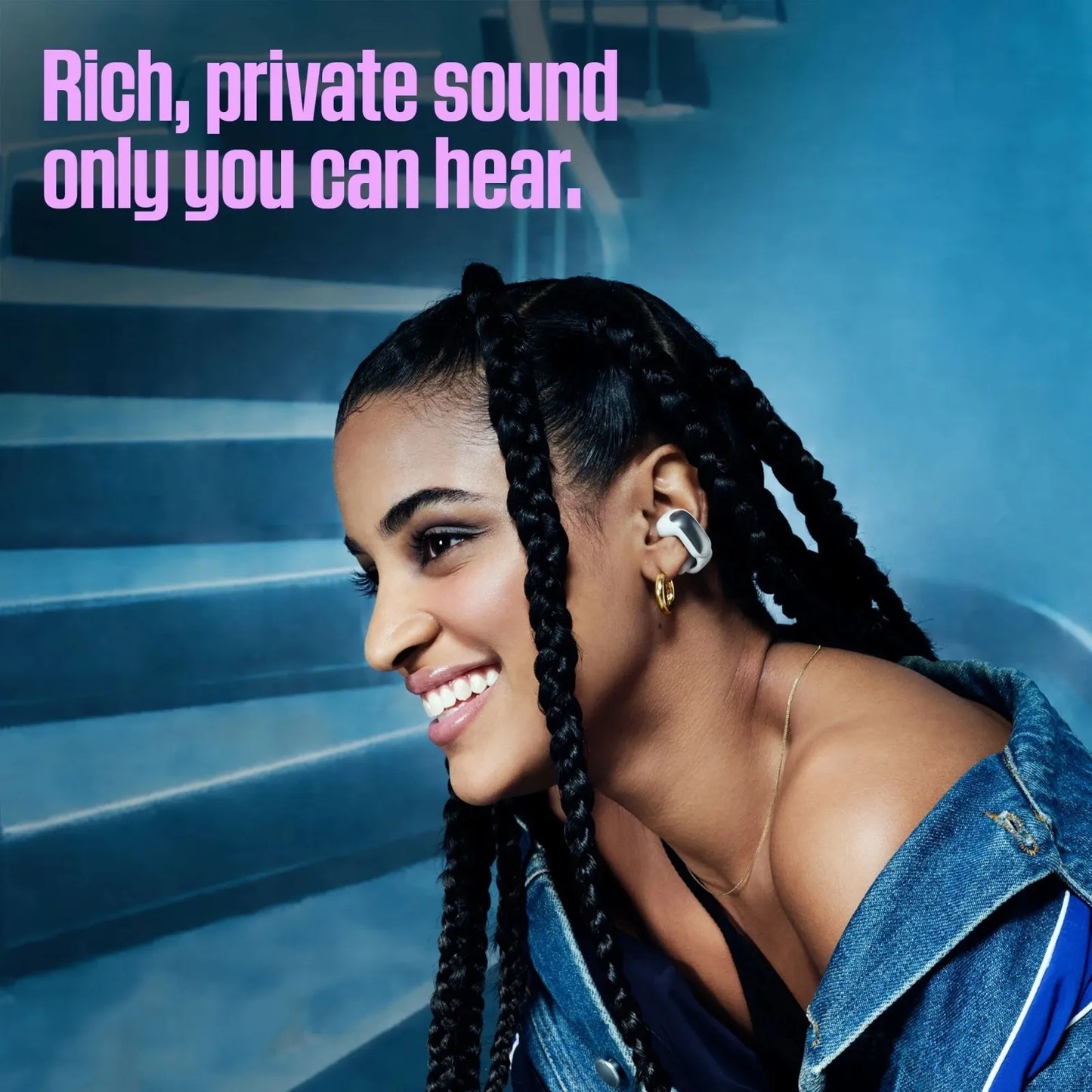 Ultra Open Ear Headphones, Bluetooth Wireless Earbuds With Charging Case