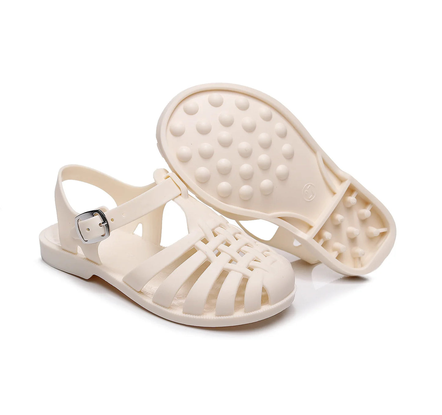 Kids Shoes Summer Sandals Baby Girls Toddler Soft Non-slip Princess Shoes Kids Candy Jelly Beach Shoes Boys Casual Roman Sandals