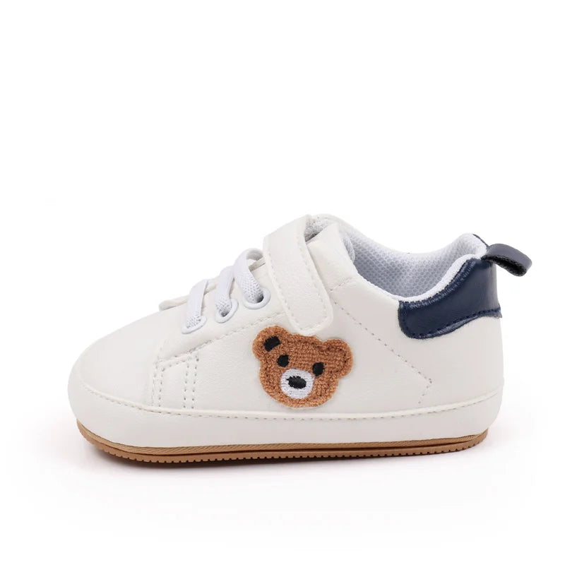 Baby Sneaker 0-9-18 Months Toddler Prewalking Shoes Sport Outdoor Style Spring and Autumn 2024 New Fashion TPR Sole PU BMB3134