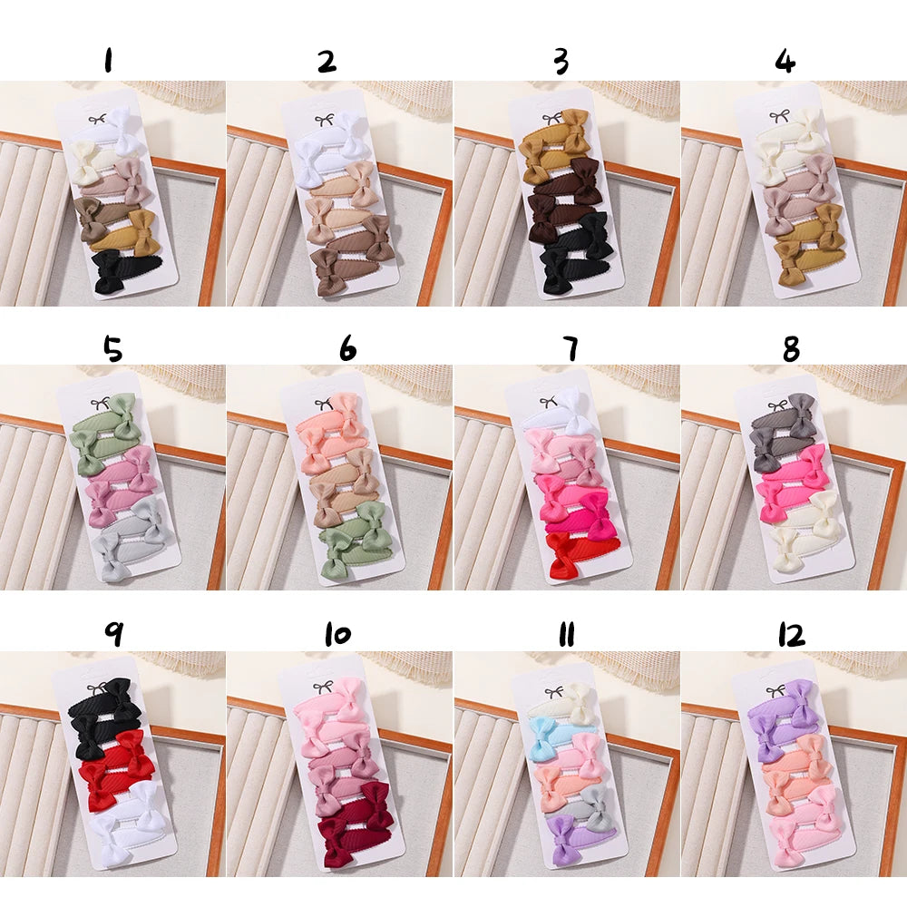 Kids Fresh Hair Clip Set Flower Printe Sweet Butterfly Hairpins Children BB Hair Bangs Clips Barrettes Girl Accessories Headwear