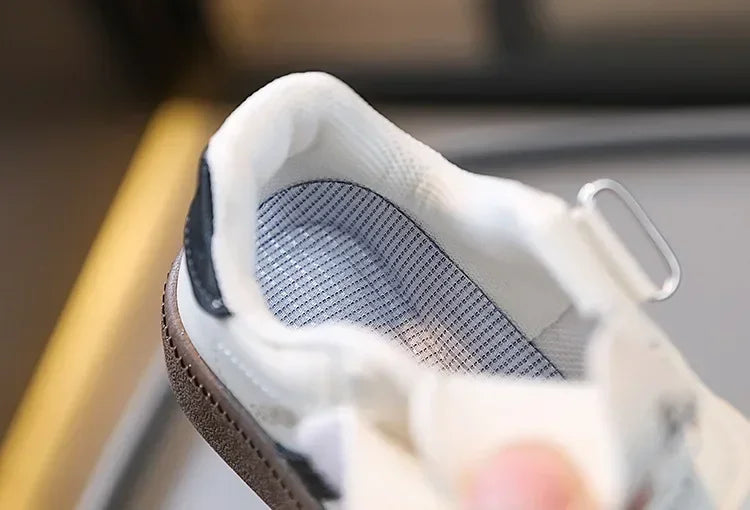 Kids Sneakers Lightweight Children's Shoes Spring Autumn Non-slip Sole Casual Shoes PU Leather Upper Boys Girl Sneakers 3 Color