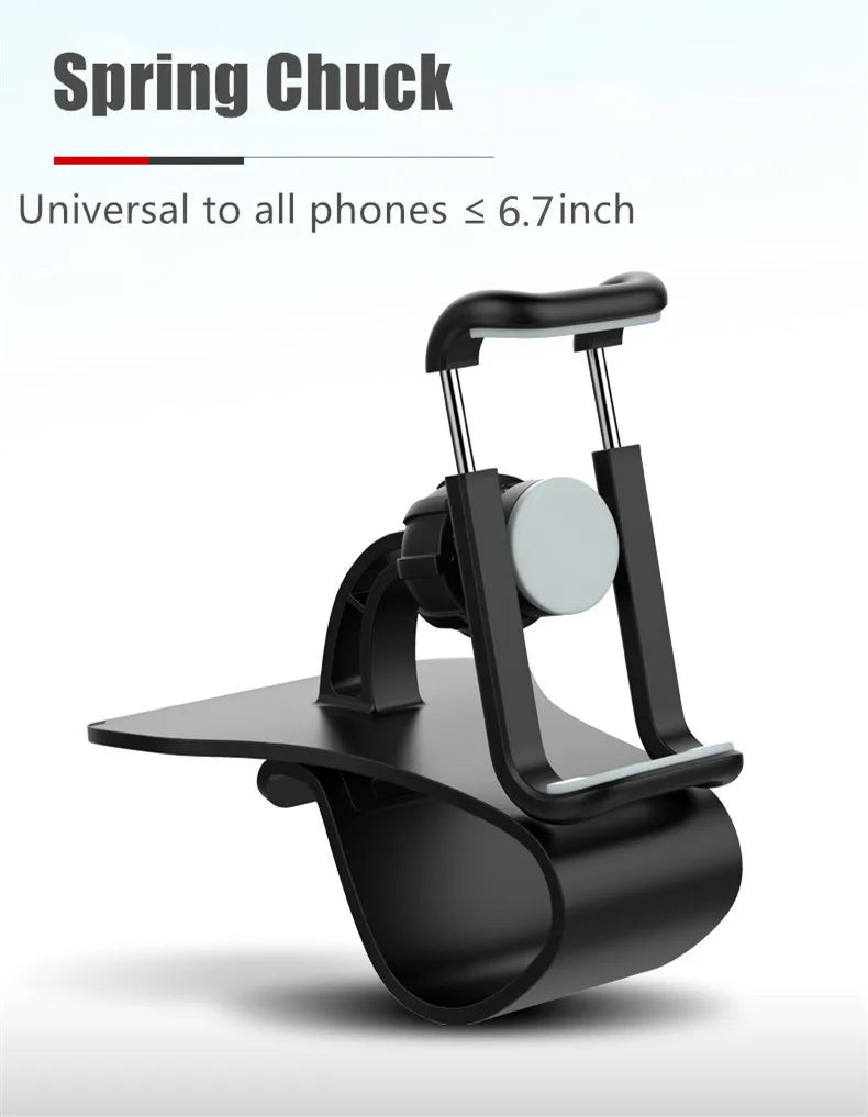 360 Rotatable Car Phone Holder Universal Cell Phone Stands Car Rack Dashboard Support for Auto Grip Mobile Phone Fixed Bracket