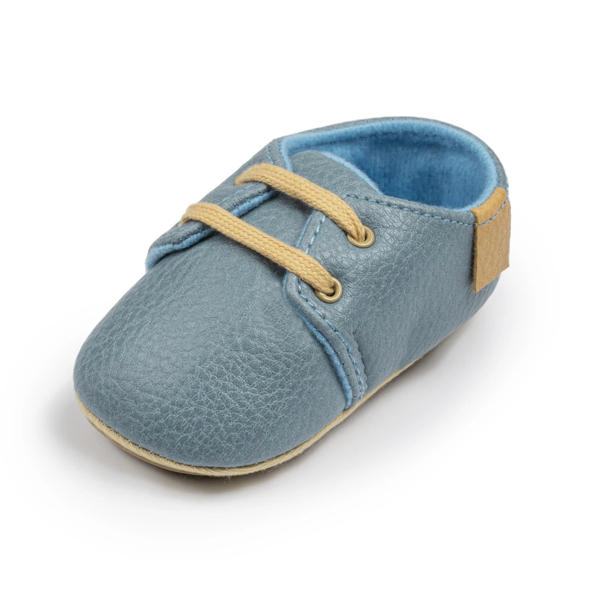 KIDSUN Toddler Baby Shoes Boys Girls Ankle Sneakers Soft Anti-Slip Sole PU Leather Moccasins Infant Newborn Prewalker First