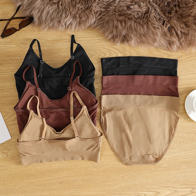 Hot Sale Seamless Panties Underwear Set Conjuntos De Ropa Interior Para Mujeres Seamless Bra And Panties Sets For Women