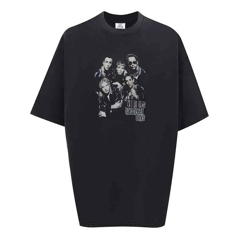 Top Version 1:1 VT Paris Very Expensive T-shirt Printed Women Men T shirts tees Hiphop Oversized HeavyCotton Men T-shirt