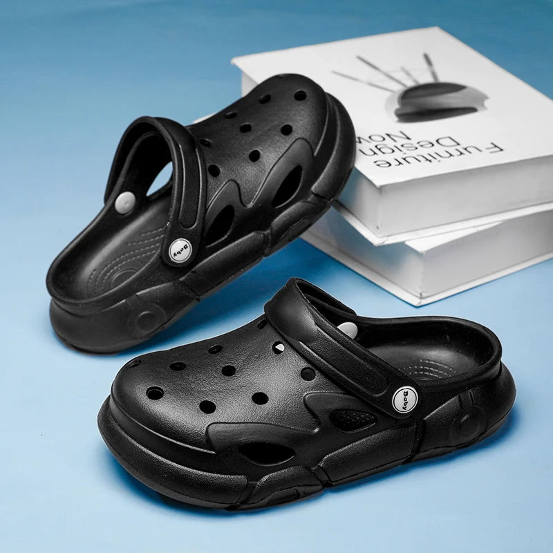 Kids Slippers Solid Soft Sandals Lightweight Comfortable Children Outdoor Garden Shoes Home Fashion Slides Orginal Summer Soft