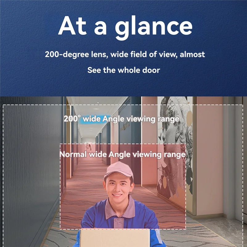 AAAEL-Wireless WIFI Doorbell Video Intercom Door Bell With Camera 2MP Smart Home For Security Protection PIR Motion Detection