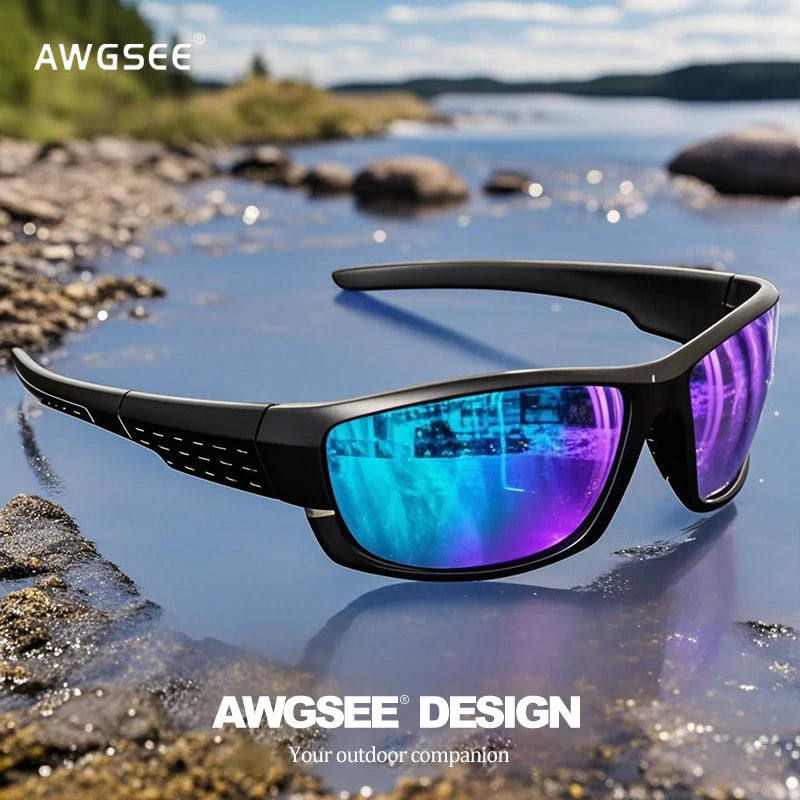 Polarized Sports Sunglasses – High-Quality UV400 for Fishing, Travel, Running & Driving with Color-Changing Lenses