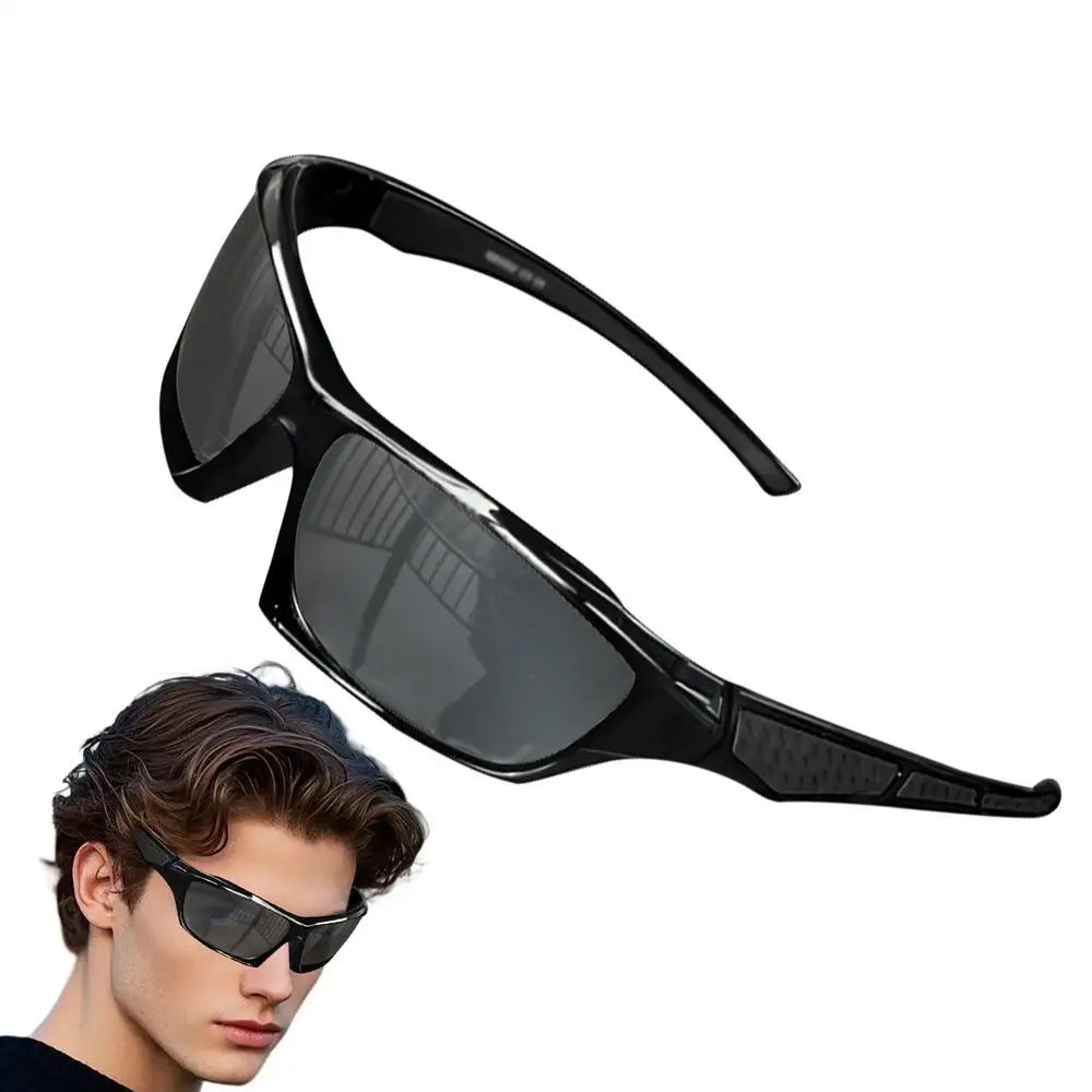 Polarized Sunglasses Men Comprehensive Protection Sun Glasses Comfortable Lightweight Frame Sport Eyeglasses for Driving Fishing